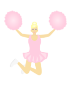 Jumping cheerleader 