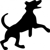 Sports - Jumping Dog clip art 