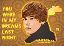 Justin Bieber Vector Preview