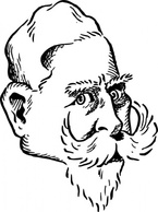 Cartoon - Kaiser Wilhelm clip art 