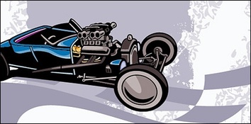 Karting vector material