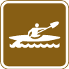 Kayak Tourist Sign 