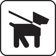 Animals - Keep Dogs On Leash clip art 