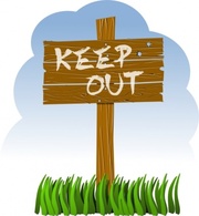 Objects - Keep Out clip art 