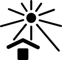 Signs & Symbols - Keep Out Of Sunlight Sign clip art 