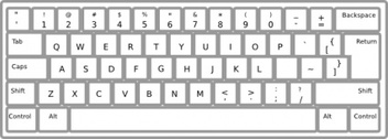 Technology - Keyboard clip art 