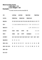 Keyboard Shortcut Icons Set