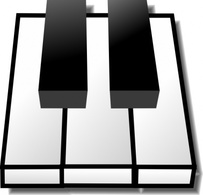 Music - Keys clip art 