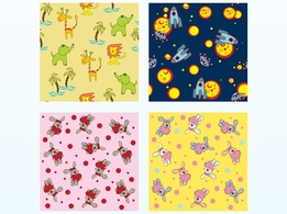 Animals - Kids Cartoon Patterns 