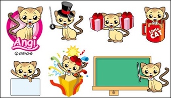 Kitten Cat Vector Preview