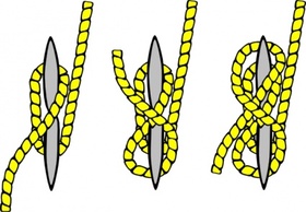 Transportation - Knot Illustration (cleat Hitch) clip art 