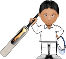 Cartoon - Kobo Cricket Toon clip art 