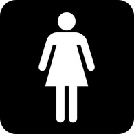 Human - Ladies Room clip art 