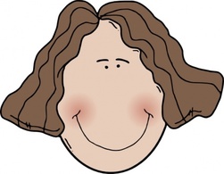 Human - Lady Face clip art 