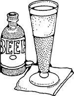 Lage Beer And Glass clip art