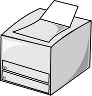 Technology - Laser Printer clip art 