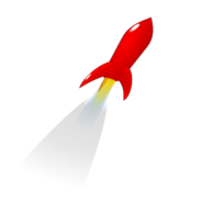 Cartoon - Launching Red Rocket 