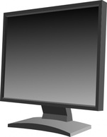 Technology - Lcd Flat Panel Monitor clip art 