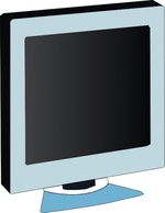 Technology - Lcd Flat Panel Monitor clip art 