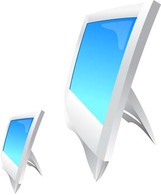 Technology - LCD Monitor Vector 8 