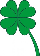 Flowers & Trees - Leaf Clover clip art 