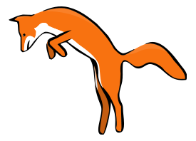 Leaping Red Fox