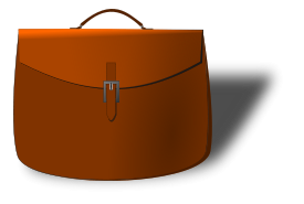 Leather briefcase 