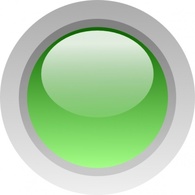 Shapes - Led Circle (green) clip art 