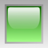 Led Square (green) clip art