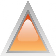 Led Triangular 1 (orange) clip art