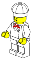 Human - LEGO town -- chef 