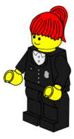 Human - LEGO Town -- policewoman 