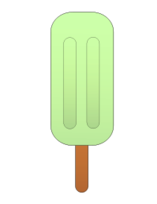 Objects - Lemon popsicle. 