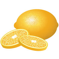 Food - Lemon Vector Graphic 