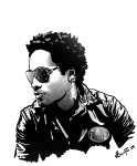 Lenny Kravitz Vector Portait Preview