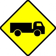 Transportation - Leomarc Caution Truck clip art 