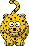 Animals - Leopard clip art 