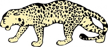 Animals - Leopard clip art 