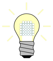 Icons - Light Bulb LED On 