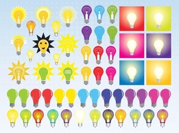 Cartoon - Light Bulb Vectors 