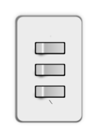 Light switch 3 switches (all on)