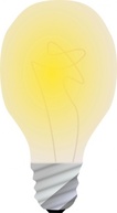 Objects - Lightbulb, On clip art 