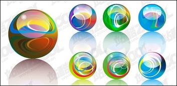 Lights crystal ball vector material Preview