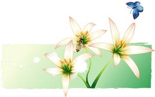 Flowers & Trees - Lili Flower vector 5 