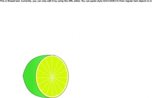 Lime Half clip art 