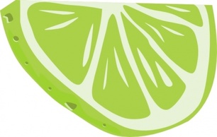 Food - Lime (half Slice) clip art 