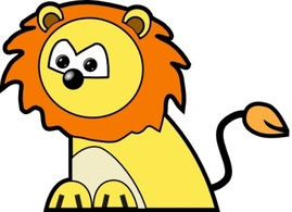 Animals - Lion clip art 