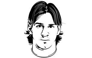 Lionel Messi Vector Portrait Preview