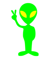 Cartoon - Little Green Alien 