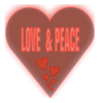 Love and Peace in a heart